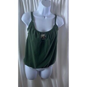 Blouson Women’s Swimsuit Too Size S Multicolor Modest Tropical Floral Resort